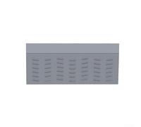 Barre de seuil en gel de silice pour robots balayeurs - 58 cm x 20 cm - Tapis d'escalade avec bords arrondis inclinés - Format d'épissure multi-modules pour franchir les obstacles en douceur (1 pièce