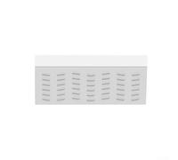 Barre de seuil en gel de silice pour robots balayeurs - 58 cm x 20 cm - Tapis d'escalade avec bords arrondis - Motif d'épissure multi-modules pour franchir les obstacles en douceur (1 pièce) (Blanc-20