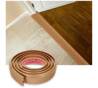 Barre de Seuil en PVC Autocollante, Profilé de Transition de Sol Multi-Usage, Convient pour Une Pente de Seuil de 7-10 mm, Idéale pour Stratifié, Moquette, Sol, Parquet(Brown,1.0m/3.28ft)