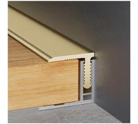 Barre de Seuil L/7-Bordures De Moulage Pour Le Côté Du Sol, Du Bois Au Carrelage Bande De Transition Pour Joints De Sol Avec Rail D'encliquetage, Portes D'entrée Couvre-joint Pour Parquet(WxH-15x12mm,