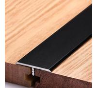 barre de seuil Moulure en T Bande de Transition de Plancher Noir Rouge Or, Garniture de Bord de Porte en Aluminium for Écart de Plancher de Couloir de Maison 33mm Largeur 0.9 1.1 1.2 1.3 1.4 M(Black,1