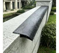 Barre de Seuil Profilé de Déviation D'eau de Pluie pour Toiture et Mur, Profilé de Rive Métallique Extérieur pour Avant-toit et Cour, Gouttières de Fenêtre(30mm (1 1/8"),3.0m (10ft))
