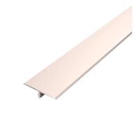 Barre de Seuil Profilé de Transition de Sol en Alliage D'aluminium en Forme de T, 3,3 cm; Seuil de Porte Autocollant; Cache-joint Plat pour Joints de Sol.(Rose Gold)
