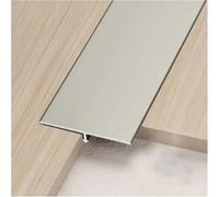 Barre de Seuil, Profilé de Transition en Aluminium, Moulure en T, Bande de Séparation pour Sol pour Portes, Seuil Stratifié, Transition Moquette et Carrelage (Light Grey 4cmx2.7m)