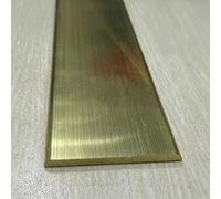 Barre de Seuil Profilé Plat en Laiton pour Joint de Seuil, Joint de Seuil de Porte de 1,5 mm D'épaisseur, Surface Lisse, Cache-joint de Plinthe de Sol(Brushed Brass,W 30mm(1 1/8in))
