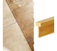 Barre de Seuil Profilé Transition Laiton Massif Brossé, Disponible 100 120 130 140 150 160cm, Joint-joint Mince Parquet Carrelage, Moulure T Encadrement Porte Mur(L100cm/40",W5xH20mm(0.2x0.79"))