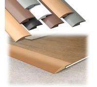 Barre de Seuil Rattrapage de Niveau, Seuil de Porte Adhésif, Bande de Transition Sol en PVC, Profilé de Transition de Sol pour Stratifiés, Moquettes, Parquets(White,7mm x 1m/3.3ft)