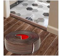 Barre de seuil, Seuil de porte adhesif profil de transition, Bande de transition en PVC 4cm/5cm/7.6cm - Joint de Finition pour Carrelage, Moquette et Stratifié(Black Walnut,4cm*6.0m)