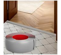 Barre de seuil, Seuil de porte adhesif profil de transition, Bande de transition en PVC 4cm/5cm/7.6cm - Joint de Finition pour Carrelage, Moquette et Stratifié(Gray,4cm*1.0m)