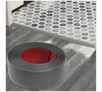 Barre de seuil, Seuil de porte adhesif profil de transition, Bande de transition en PVC 4cm/5cm/7.6cm - Joint de Finition pour Carrelage, Moquette et Stratifié(Dark Gray Pattern,4cm*6.0m)
