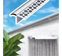 Barre de Seuil Solin de Larmier Mural en Aluminium, Bande D'égouttement Extérieure en Bec d'aigle, Gouttières de 125 cm, Gouttière Anti-Pluie pour Fenêtres(30mm (1.2in))