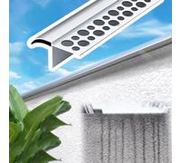 Barre de Seuil Solin de Larmier Mural en Aluminium, Bande D'égouttement Extérieure en Bec d'aigle, Gouttières de 125 cm, Gouttière Anti-Pluie pour Fenêtres(50mm (2in))