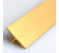 Barre de Seuil T Moulure de Transition de Sol en Laiton, Barre De Garniture du Bord du Carrelage à La Moquette Joignant Les Espaces du Revêtement de Sol, Couverture de Couture Plate (Size : 25mmx10mm