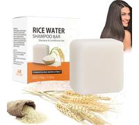 Barre De Shampoing à L'eau De Riz, Barre De Shampoing Au Riz, Savon Naturel Hydratant Et Hydratant Pour Cheveux, Barre De Shampoing Et D'après-shampoing, Pour Cheveux Abîmés Et Clairsemés (1 pièce)