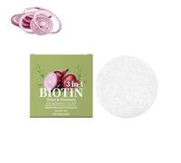 Barre de shampoing à l'oignon romarin - Shampoing à la biotine Onion - Savon pour cheveux - Barre de shampoing pour la croissance des cheveux - Nettoyage en profondeur et hydratation - Taille voyage