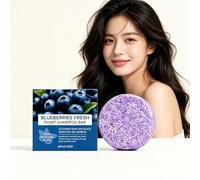 Barre de shampooing à l'extrait de fruit de myrtille (1PCS) | Nettoyage quotidien en douceur, équilibre l'huile du cuir chevelu, ajoute du volume naturel, finition douce et lisse