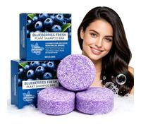 Barre de shampooing à l'extrait de fruit de myrtille (3PCS) | Nettoyage quotidien en douceur, équilibre l'huile du cuir chevelu, ajoute du volume naturel, finition douce et lisse