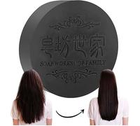Barre de shampooing inversée grise, savon assombrissant pour cheveux Polygonum Multiflorum - Le produit de soin du cuir chevelu