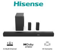 Hisense Barre de son AX5100Q 580W Bluetooth avec caisson de basses Noir