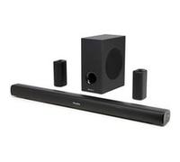 Audizio SB100 Home Cinema 5.1 Barre De Son 90 cm avec Caisson de Basse Filaire et Enceintes Surround Bluetooth 5.0 HDMI Arc 160W, Son Immersif comme au Cinéma mais à la Maison, Films, Musique et Jeux