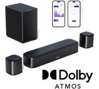 Barre de Son avec Dolby Atmos - ULTIMEA Aura A50 Pro - 5.1 Canaux Soundbar - homecinema avec Caisson de Basse filaire et Haut-parleurs Arrière - 280W
