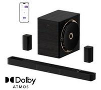Barre de Son avec Dolby Atmos - ULTIMEA Skywave X70 - 7.1.4 ch avec Caisson de Basse - avec 2 Enceintes Surround - 980W Noir