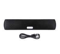 Barre de son Bluetooth compacte avec alimentation USB, prise en charge des appels mains libres, son stéréo large bande, connexion simultanée à un