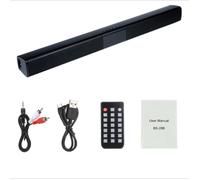 Barre de son, Bluetooth TV Soundbar stéréo filaire HD Audio, Cinéma maison de son support RCA/ AUX/ Bluetooth, avec télécommande
