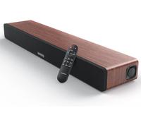 Barre De Son En Bois Pour Tv Caisson De Basses Intégré 165W 2.1 Canaux 5 Modes Eq (Réglage Des Aigus Et Des Basses) Arc/Bt 5.0/Optique/Aux Pour Home Cinéma - 31 Pouces Braun D47 Plus