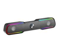 Mars Gaming Barre de son MSBX Noir – Bluetooth 5.0, Jack 3.5, DSP 10W, RGB dynamique