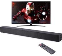 barre de son murale home cinéma 40W TV Prise en charge des haut-parleurs Bluetooth Barre de son optique HDMI-coaxiale AUX avec subwoofer Pour TV-PC
