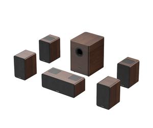 Barre de son pour TV | Hiwill-Audio M514 900W 5.1.4 Dolby Atmos - Brun foncé