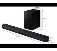Barre de Son - Samsung - HW-Q700D - Dolby Atmos - DTS:X - 3.1.2 canaux