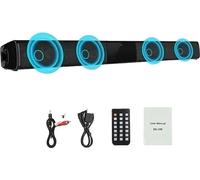 Barre de son sans fil, connectivité Bluetooth, design compact, BS-28B