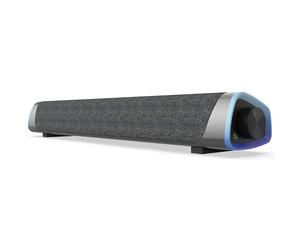 Barre de son surround pour PC, haut-parleurs d'ordinateur haut de gamme pour bureau, audio HiFi alimenté par USB, contrôle facile à un seul bouton