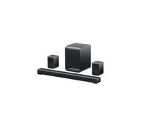 Barre de son TCL S65K 5.1.2 Dolby Atmos caisson sans fil et enceintes surround 2 Bluetooth 5.3 entrées HDMI 2.1 optique Noir titane