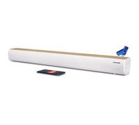 Barre de Son Thomson SB401BT Blanche et Bois - Bluetooth, HDMI Arc, USB, Optique, Audio TV amélioré, clé USB 32 gigas, tél