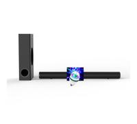 Barre de son TV 200W - 2.1 M-1880 SBT, Caisson de basses, connexion sans Fil Bluetooth, Entrée HDMI, Optique, USB, Jeu LED DIAMS