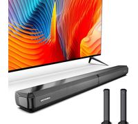 Barre de son ULTIMEA 2.2 canaux pour téléviseurs, barre de son divisible 2 en 1, Bluetooth 5.3, ARC/Optique/Aux/BT, Apollo S40
