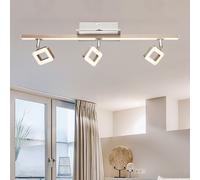 Spot de plafond spot bar Plafonnier LED lumière de salon mobile, rail lumineux, chrome, 18W 1620lm 3000K, LxPxH 61,5x9x16 cm Globo 56112-3