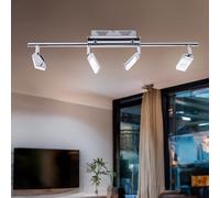 Barre de Spots Plafonnier Luminaire Sportif Réglable Salon LED L 67 CM