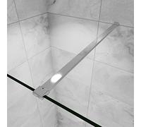 Barre de stabilisation 90cm pour douche à l'italienne, barre de fixation en aluminium chromé