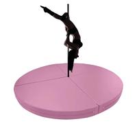 Barre de strip-teaseuse haut de gamme - Coussin de sécurité rond et pliable pour la danse, 120 cm x 5 cm (47,2 po x 2 po) pour salle de sport à domicile - Coussin de protection antichute ros