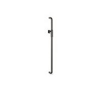 Barre de support de pommeau de douche Hewi Série 480 480.33M00160ER thermolaquée gris foncé perle mica mat profond - noir mat, 90 cm, avec support de pommeau de douche magnétique