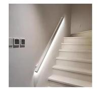 Barre de support droite à LED de 120,1 cm avec appliques murales élégante pour escaliers, prise en main sûre, solution d'éclairage moderne pour escaliers et couloirs