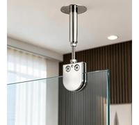 Barre de support for écran de douche en acier inoxydable 304, bras stabilisateur en verre sans cadre for sécuriser la porte de séparation de salle de bain, réglable(11.4-14.2in/290-360mm)