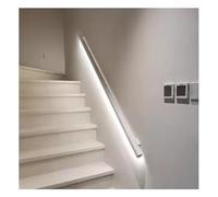 Barre de support LED pour escalier avec appliques murales blanches côté droit durable pour la sécurité et l'éclairage, design moderne pour la maison et le bureau 120,1 cm