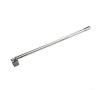 Barre de support pour écran de douche, barre de support réglable en acier inoxydable de 8 à 12 mm, ce qui rend l'installation rapide et sans tracas (2# (tête unique)