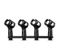Barre de support pour micro gain de place pour studio (4 clips) | Plastiques, ajustement sûr, pour une utilisation polyvalente, enregistrement de scène, services religieux