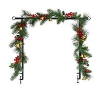 Barre de support pour table, décoration de fête avec cadre et pinces, supports en métal pour ballons et fleurs - Pour bannière, mariage, Noël, anniversaire, fête, studio, stand, buffet, restauration